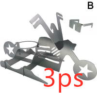Chicken Stand Beer Funny American Motorcycle BBQ Steel Rack Tools Funny Roast Chicken Rack Grilling Roast Rack GND Products