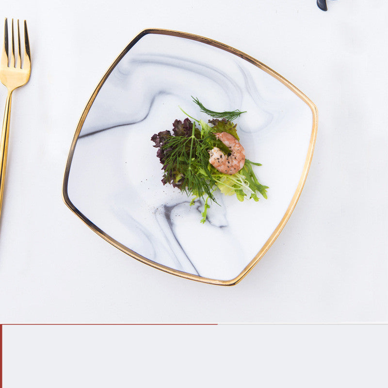 Creative Phnom Penh Marble Plate Nordic Saor Style