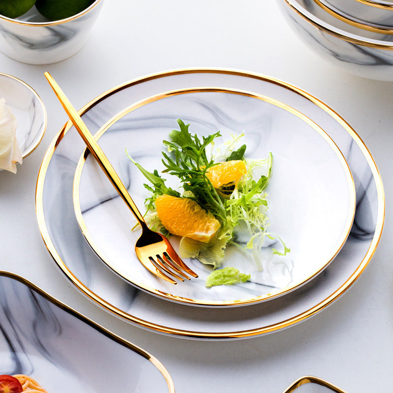 Creative Phnom Penh Marble Plate Nordic Saor Style