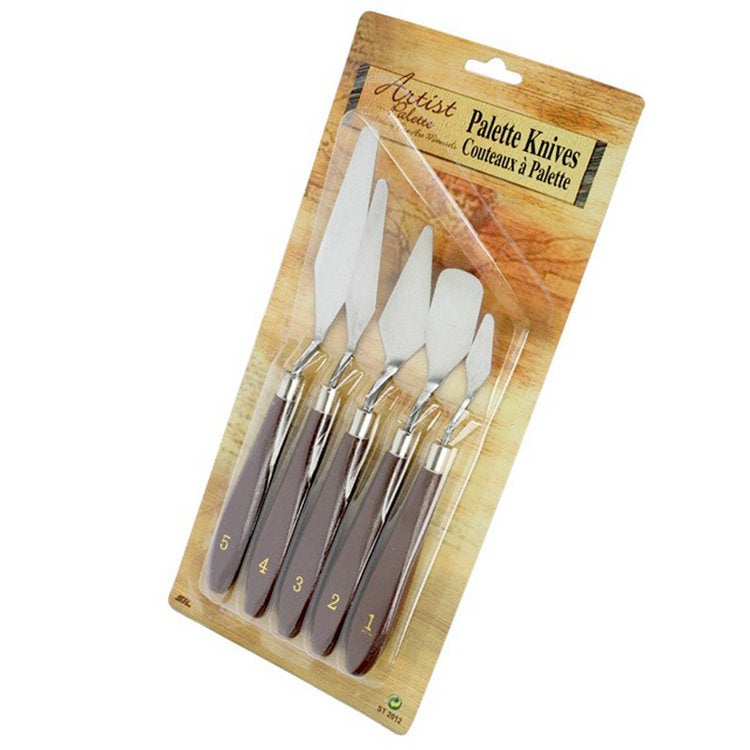 Fine Art Oil Painting Scraper Paint Spatula Stainless Steel Paint Picking Knife 5 Piece Set GND Products