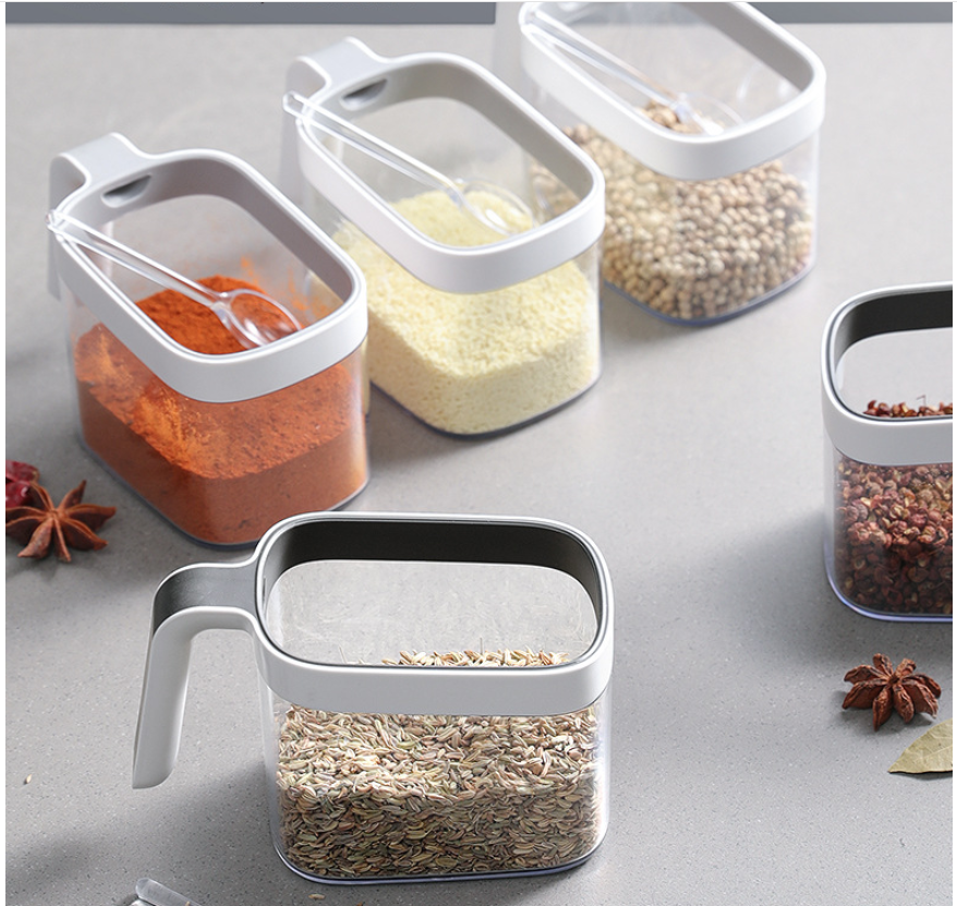Kitchen Spice Rack Jar Free Perforated Spice Box Wall-Mounted Spice Box Set Household Spice Jar Storage Box GND Products