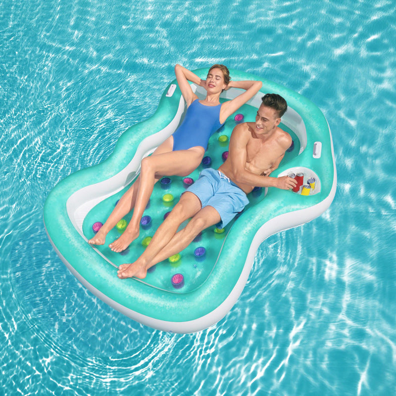 Pool Float Inflatable Boat Double-people Swimming Float Adult Swim Air Mattresses Ring Summer Water Toy GND Products