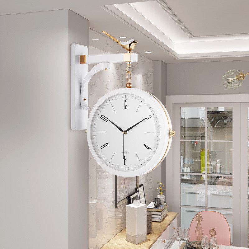 Nordic Creative Light Luxury Double-Sided Wall Clock GND Products