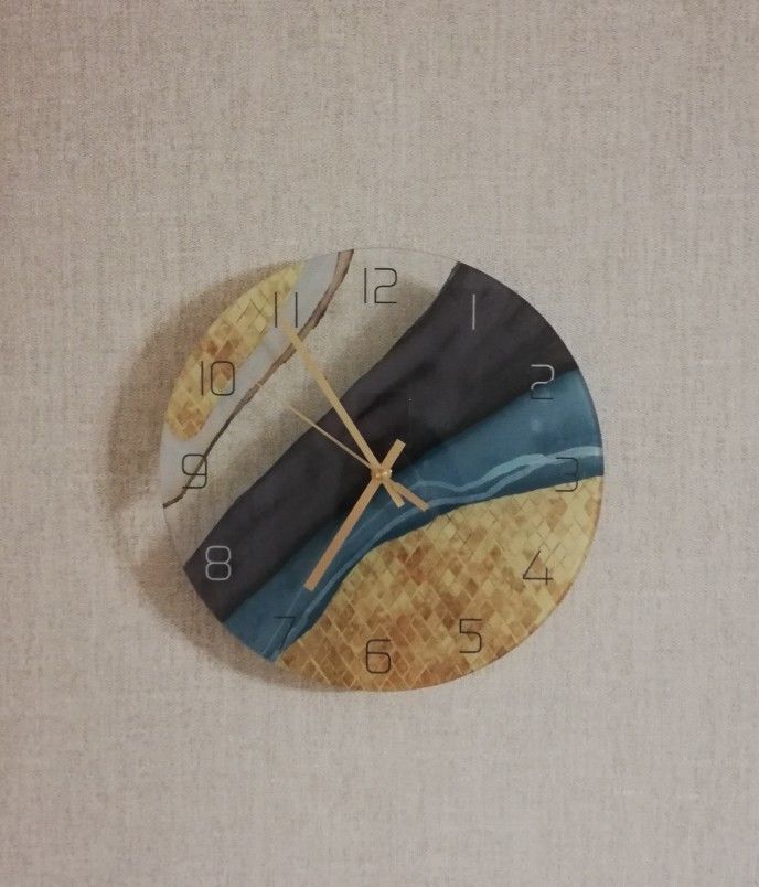 Marble Light Luxury Wall Clock Living Room