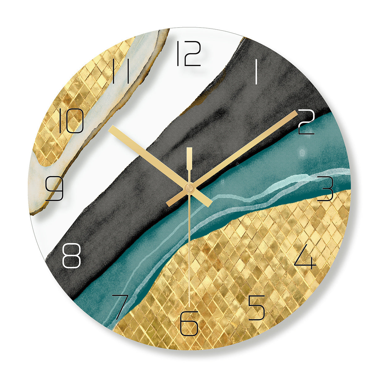 Marble Light Luxury Wall Clock Living Room