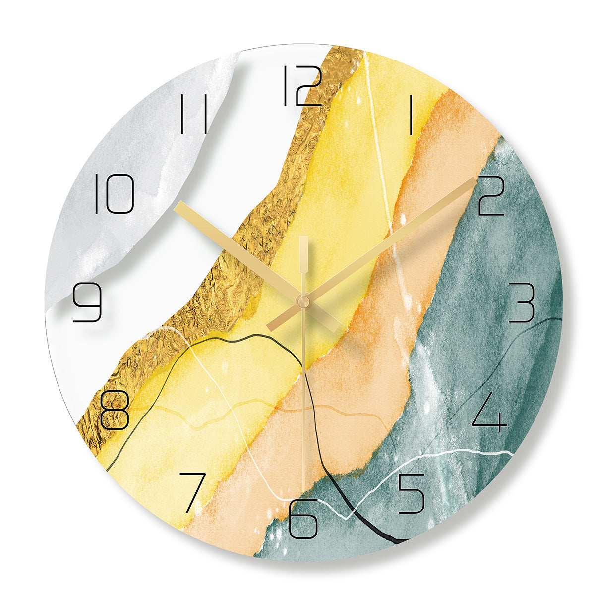 Marble Light Luxury Wall Clock Living Room