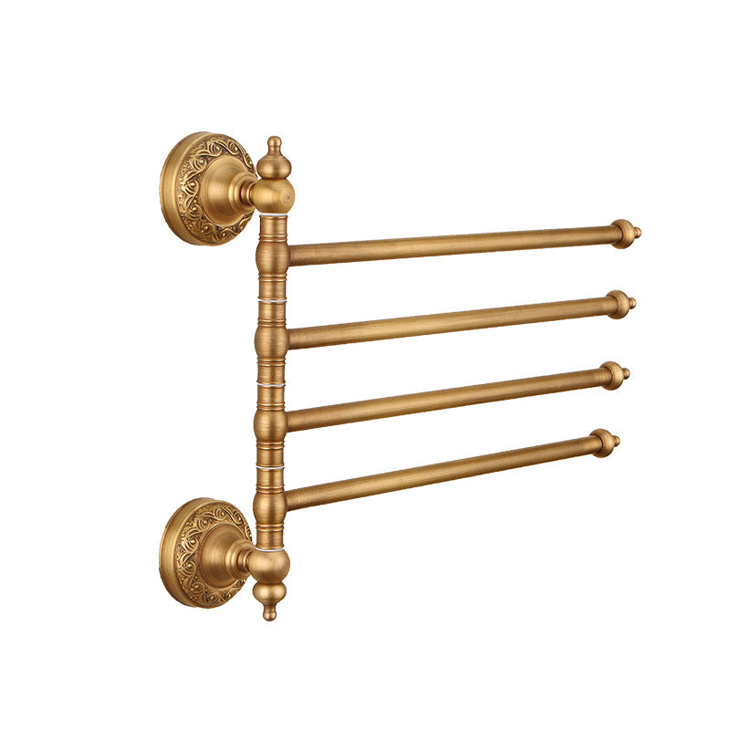 Towel Rack Bathroom Pendant Copper Material European Retro Antique Bathroom Towel Rack GND Products