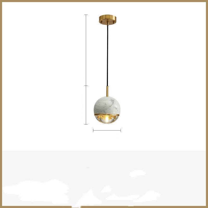 All Copper Light Luxury Bedroom Bedside Small Chandelier Nordic Personality GND Products