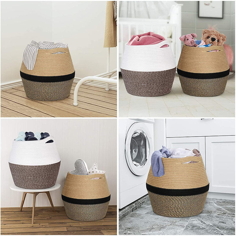 Living Room Furnishings Nordic Foldable Storage Basket Saor Style