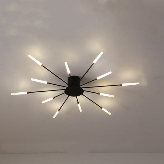Nordic Minimalist Modern Atmosphere Living Room Fireworks Led Ceiling Light GND Products