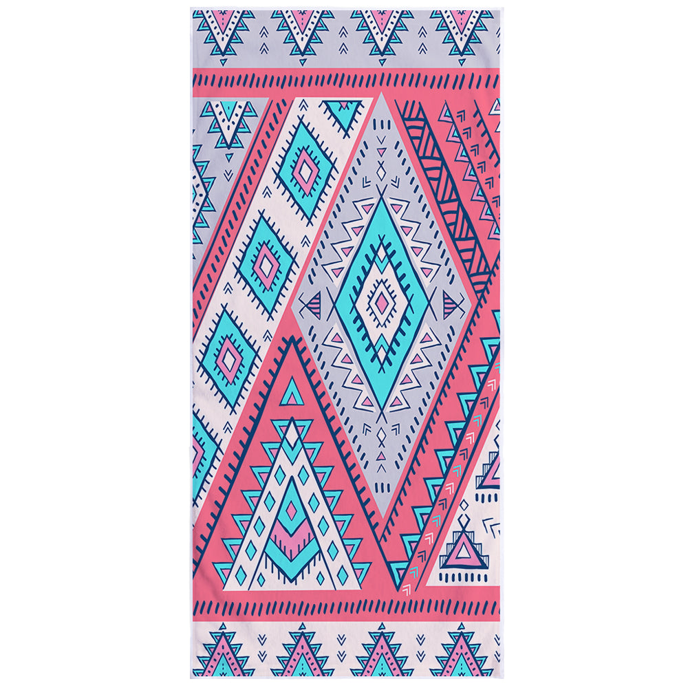 Microfiber Square Print Beach Towel Saor Style