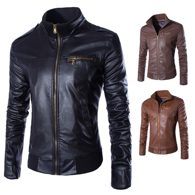 Motorcycle artificial Leather Jacket