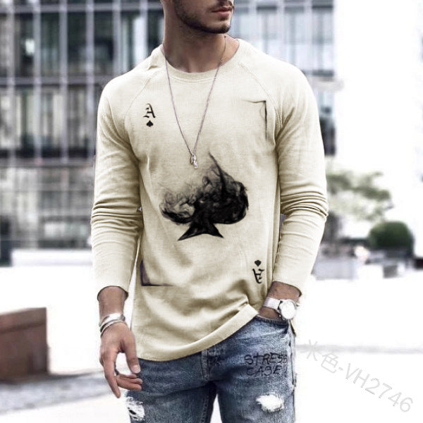 Men's Spring Long-Sleeve Loose Autumn T-Shirts Saor Style