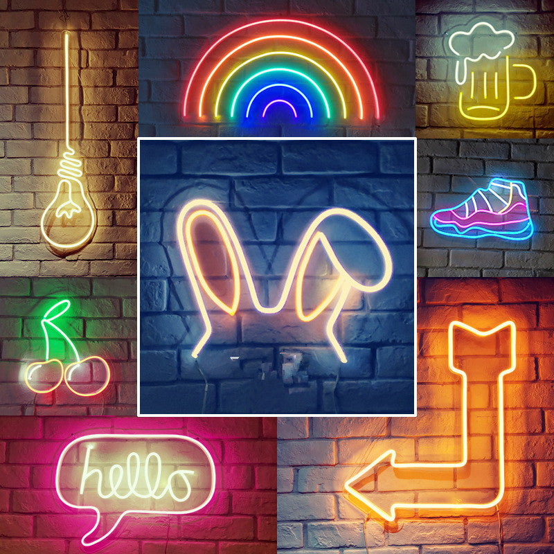 Led Flexible Billboards With Luminous Characters And Neon Signs Saor Style
