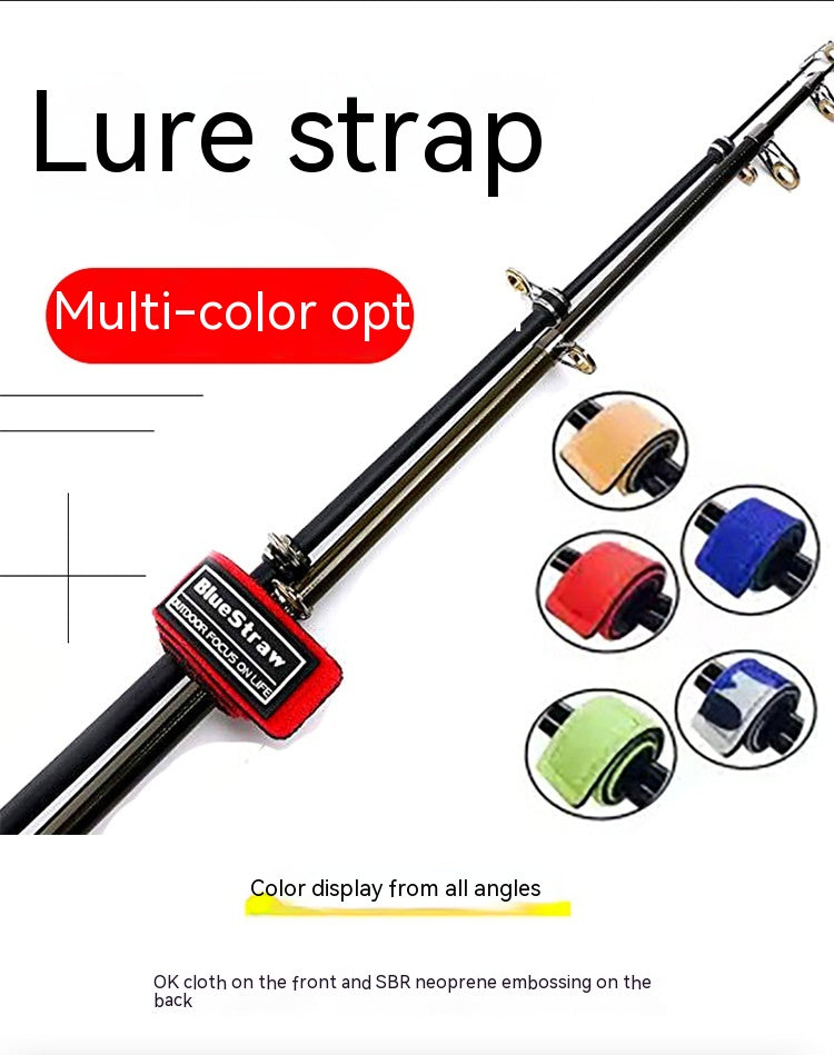 Fishing Gear Fishing Rod Binding Band Non-slip Ratchet Tie Down Velcro Rod Wrap Bundle Lure Binding Rod GND Products