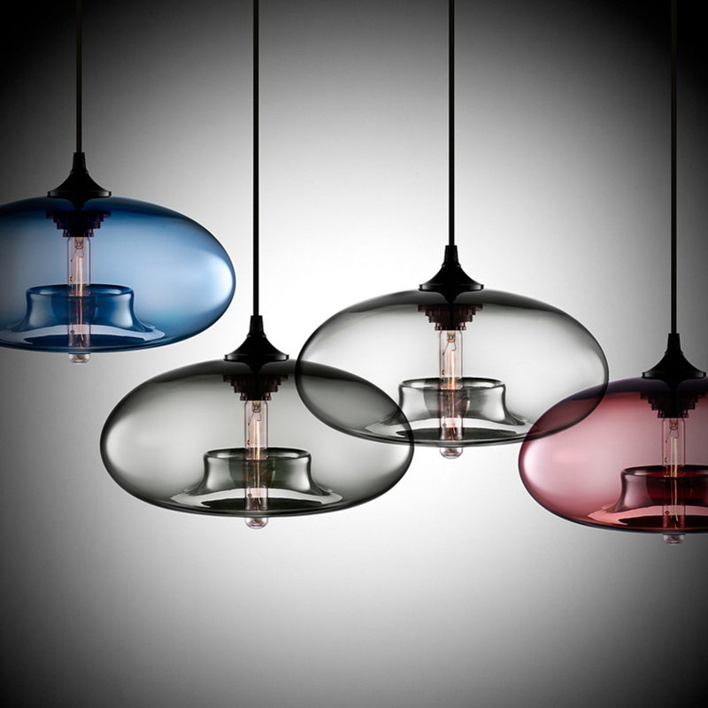 Modern Loft Pendant Lamp Glass Hanging Light Fixture