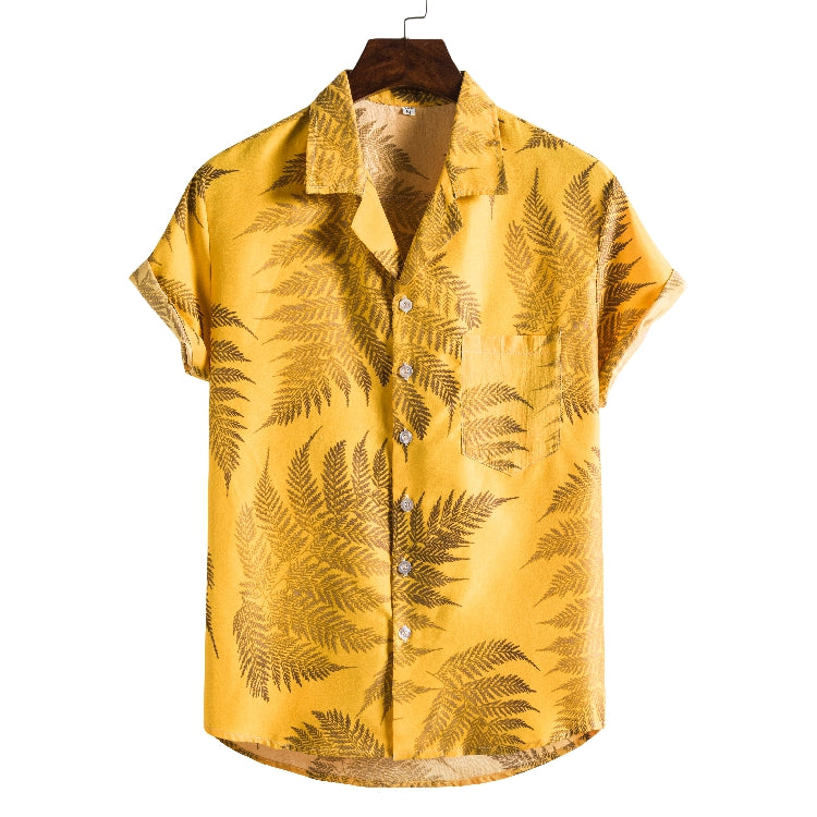 Men Short sleeved beach shirts men New printed T shirt Saor Style