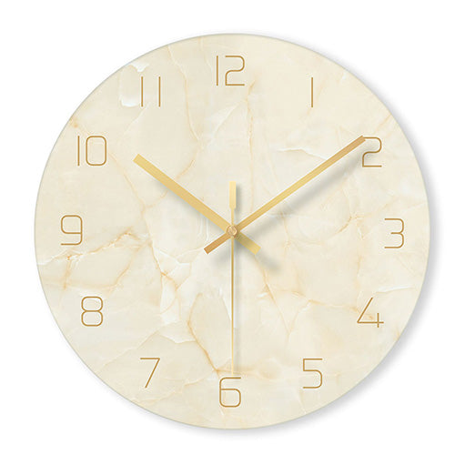 Glass Three-dimensional Marble Clock