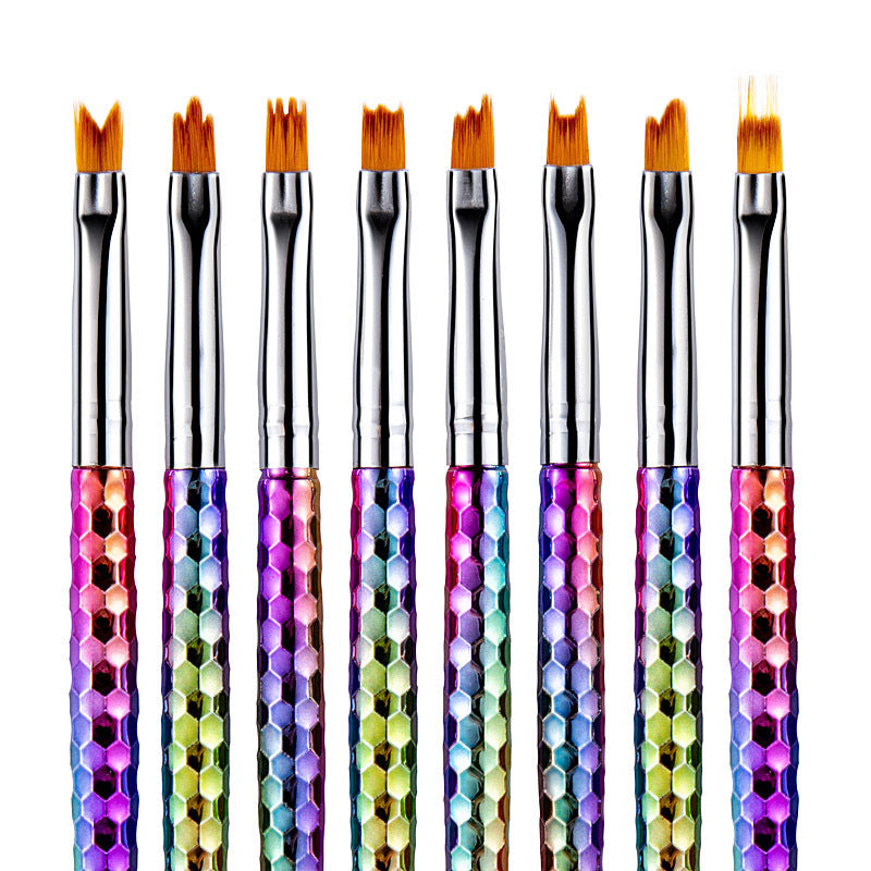 8Pcs set of painted nail art flower brush petal pen GND Products