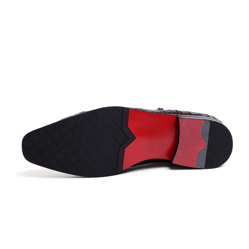 Mens High Top Leather Shoes Trendy Boots Saor Style