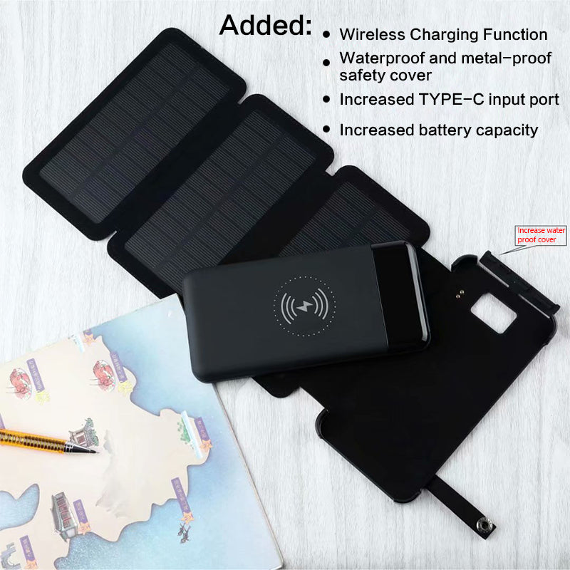 Detachable Solar Power Bank Wireless Charging GND Products