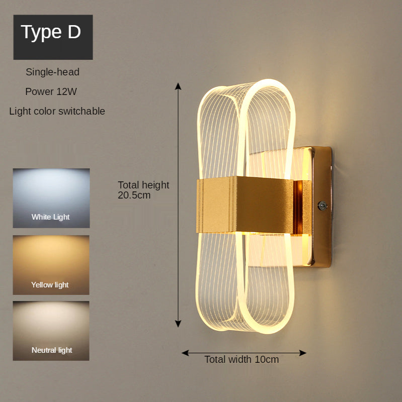 Golden Nordic Style Wall Lamp Lighting Fixture GND Products