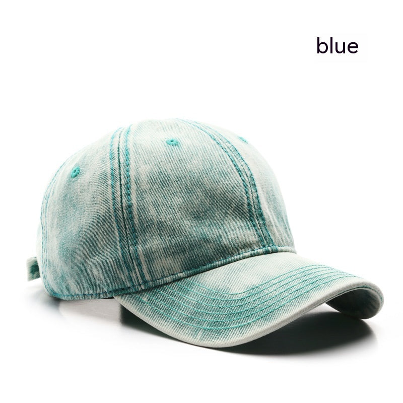 Washed Denim Solid Color Light Board Baseball Cap