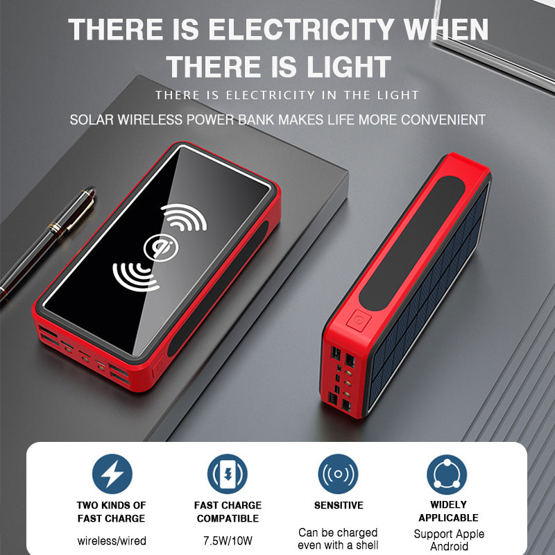 Wireless Solar Power Charging Bank GND Products