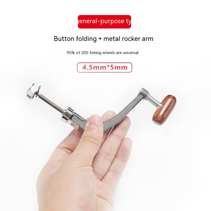 Metal Fishing Wheel Foldable Handle Rocker Arm GND Products