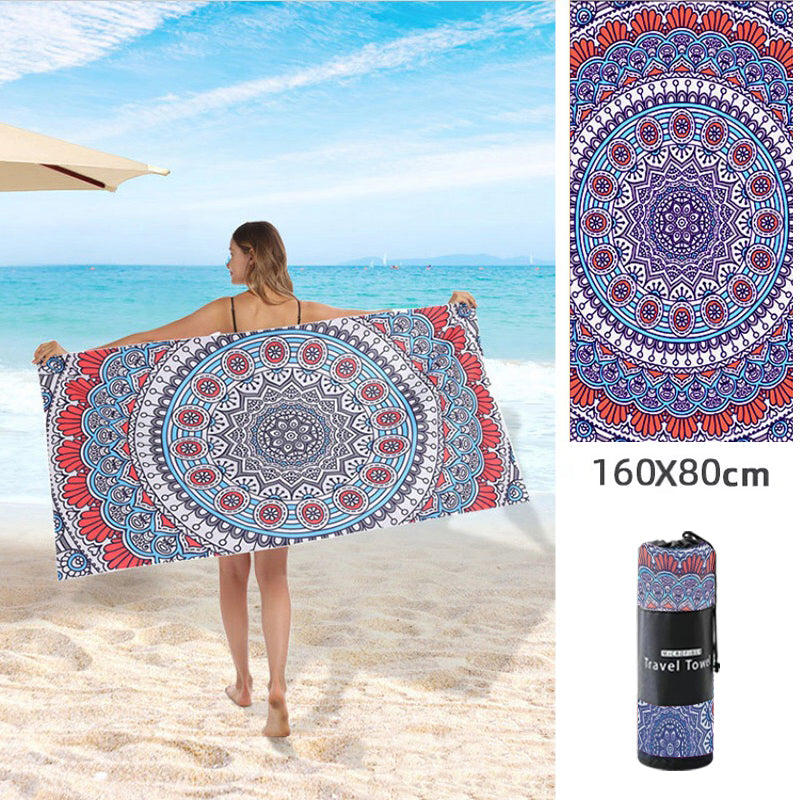 Double Sided Fleece Printed Beach Towel Microfiber Beach Towel Saor Style