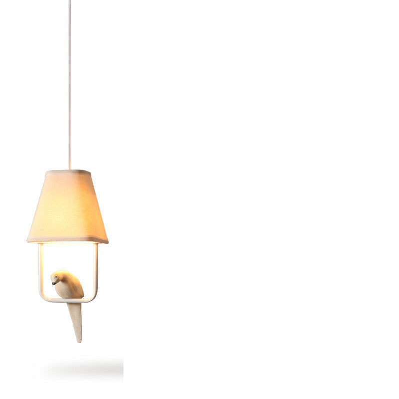 Creative Nordic Simple Bird Decorative Fabric Chandelier Saor Style