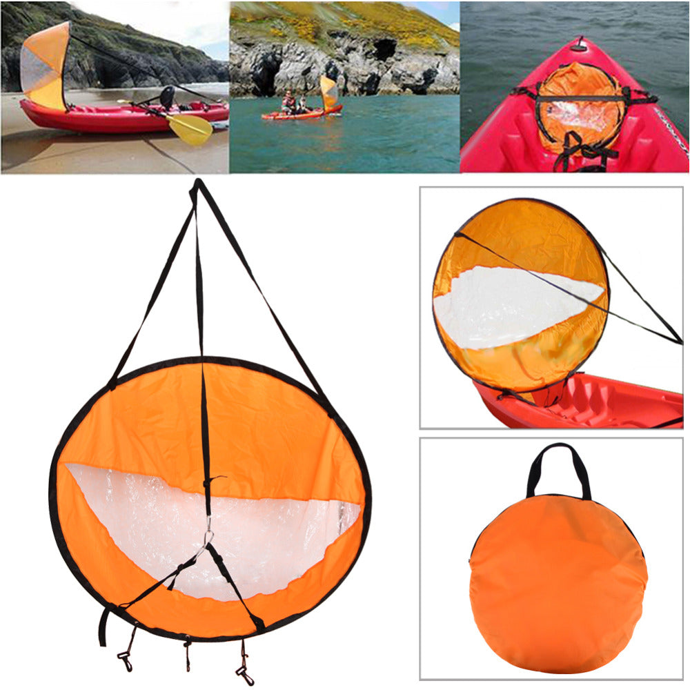 Folding Kayak Sail Wind Paddle Sailing Popup Paddle Board Durable Canoe Sail Rowing Downwind Boat GND Products