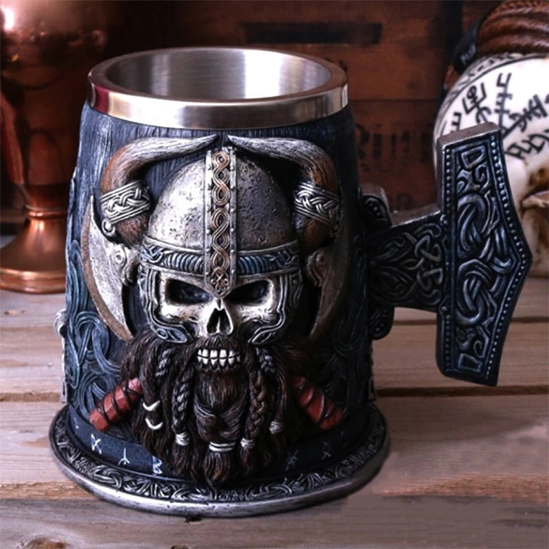 Viking Pirate Beer Mug Saor Style