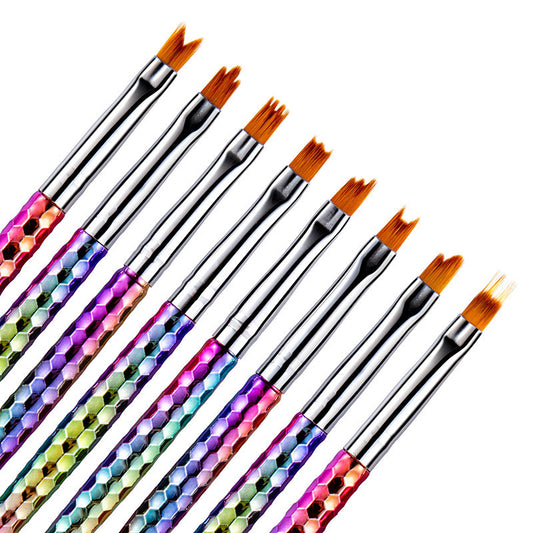 8Pcs set of painted nail art flower brush petal pen GND Products