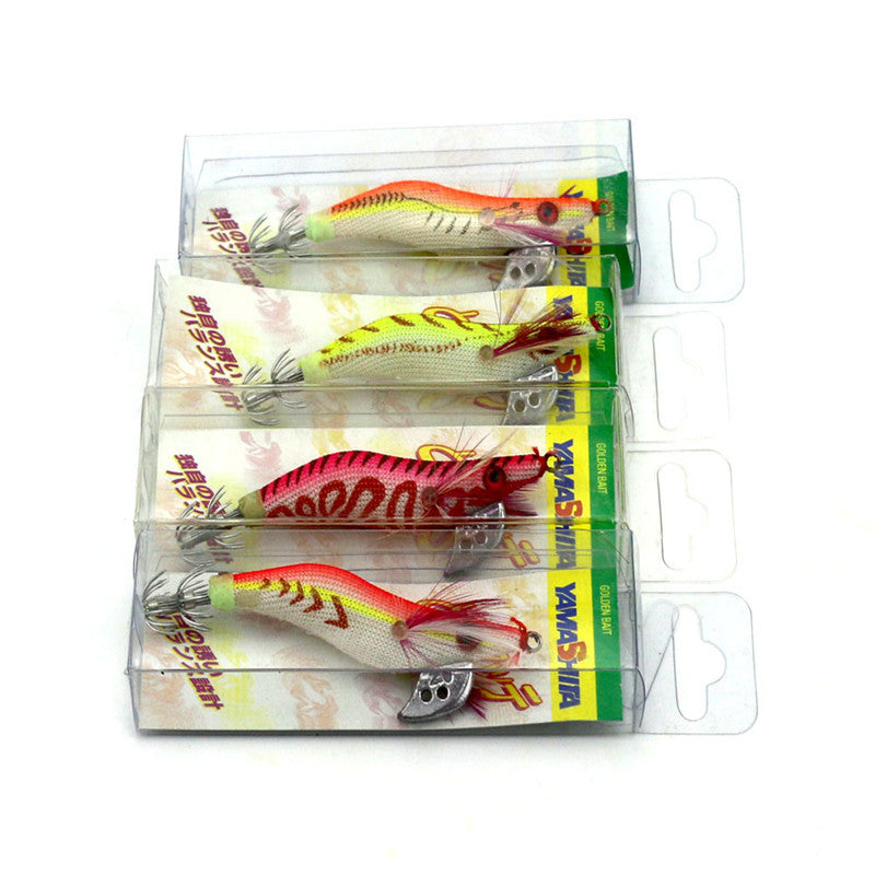 8cm shrimp fake bait 7.4g noctilucent bait bait bait wooden shrimps squid hook plastic bionic bait GND Products