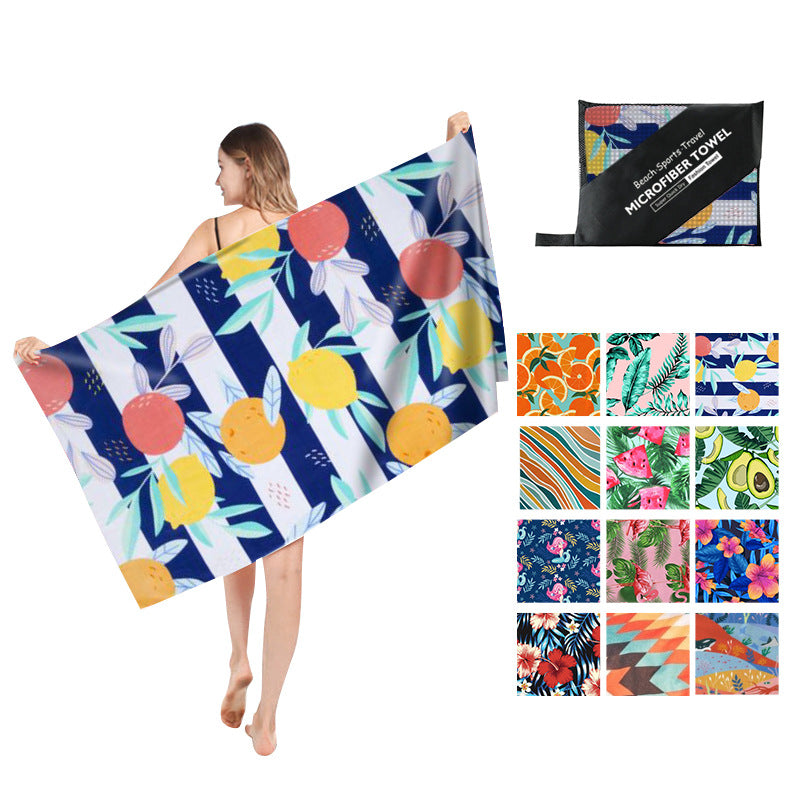 Double Sided Fleece Printed Beach Towel Microfiber Beach Towel Saor Style