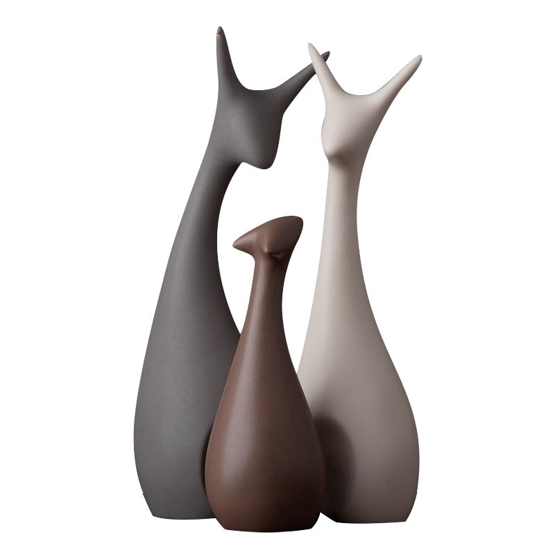 Ceramic Animal Figurines Ornament