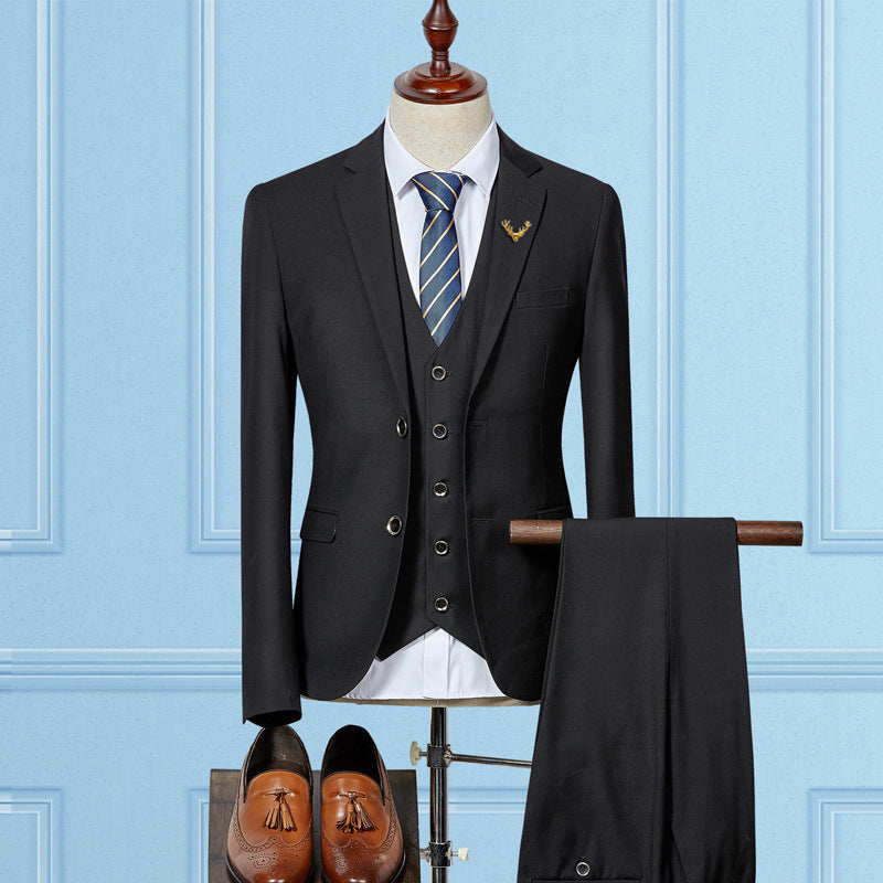 Slim Fit Wedding Suits For Men Custom Made Mens 3 Piece Suit Saor Style
