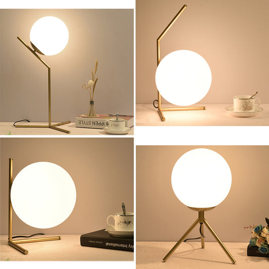 Nordic simple desk lamp bedroom bedside lamp creative ins girl remote control warm romantic light luxury bedside table lamp GND Products