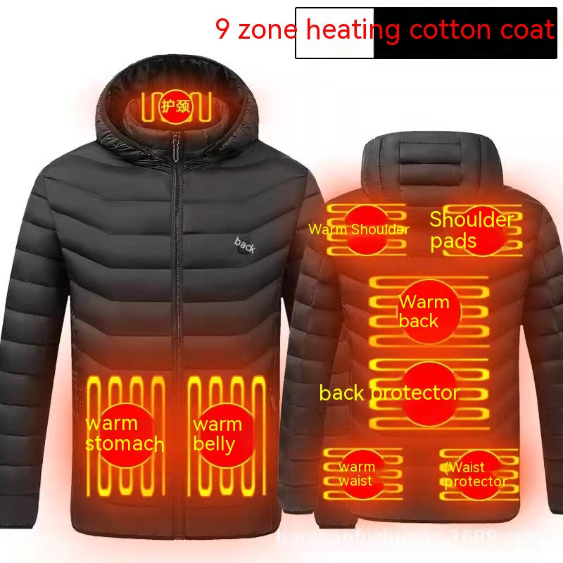 Winter Smart Couples Constant Temperature Cotton Clothing USB Electric Heating