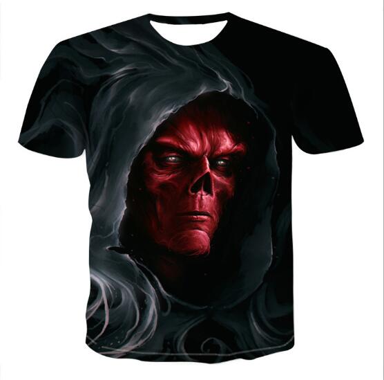 Mens Skull T shirts 3D t- shirts Saor Style