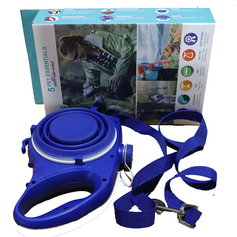 Pet Supplies With Water Bottle, Cup, Pet Rope Saor Style