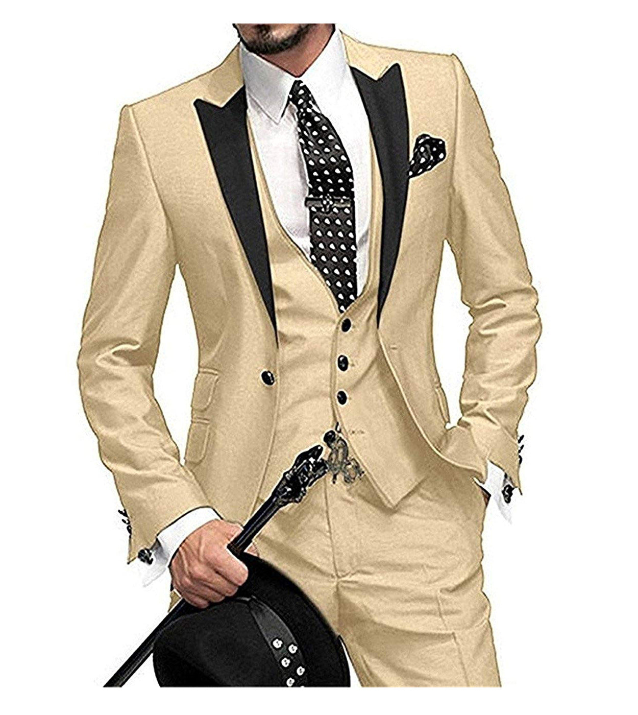 Men's Three-piece Suit Bridegroom Best Man Wedding Suit Men Saor Style