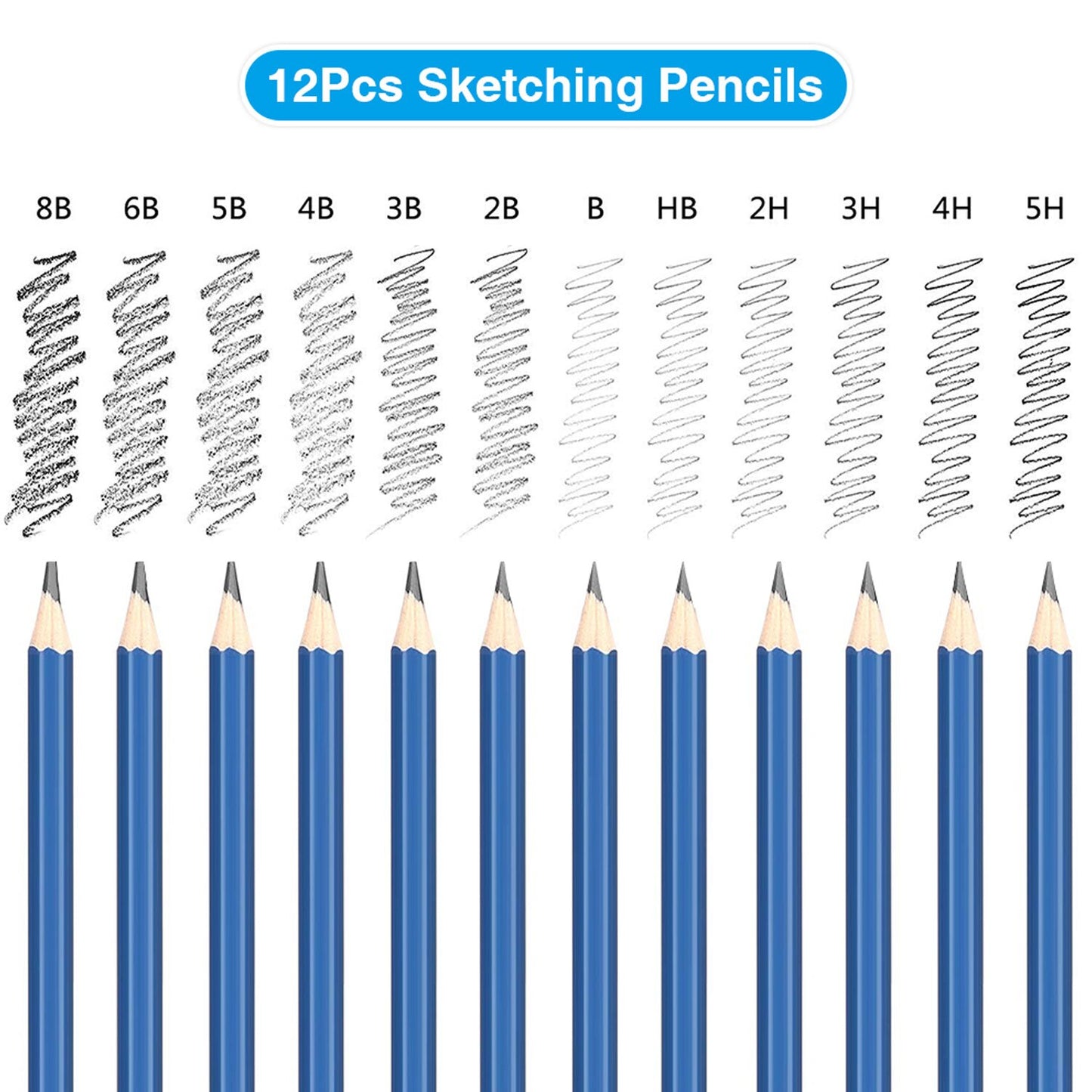 Sketch Drawing Color Pencil Set Charcoal Art Brush Set 72 Piece Painting Set GND Products