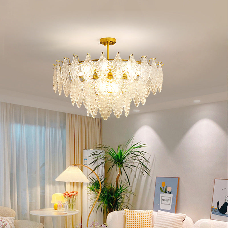 Simple Living Room Glass Chandelier GND Products