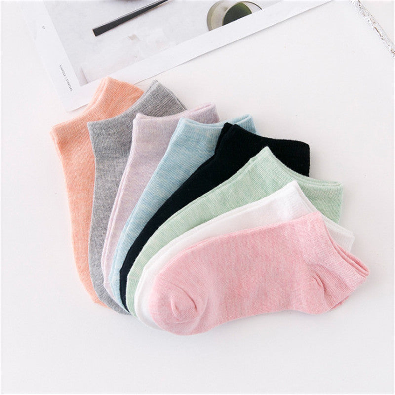5 pairs of Short Socks Boat Socks Ladies Socks White Socks Student Socks