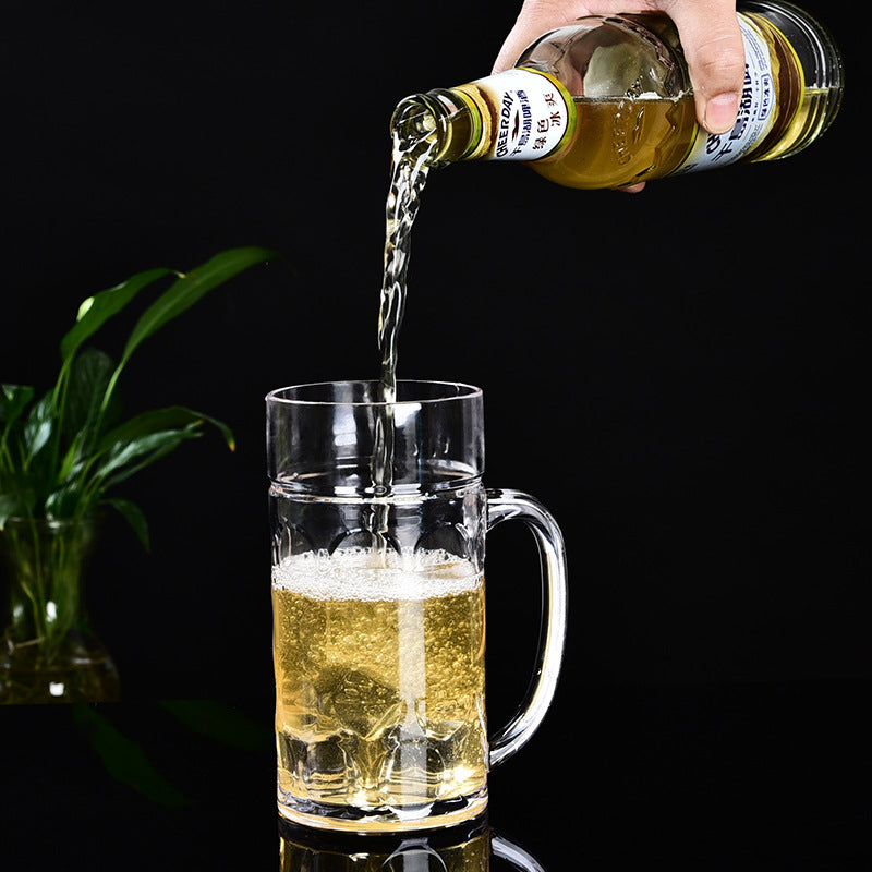 Plastic Beer Pineapple Mug With Handle Saor Style