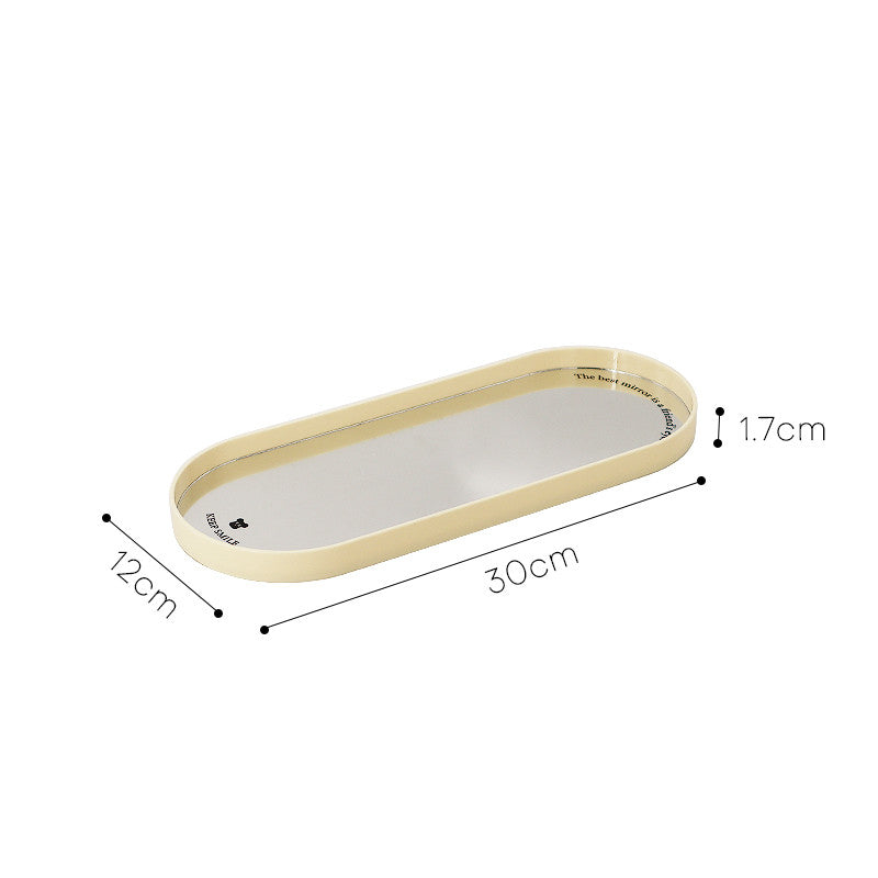 Mirror Desktop Storage Tray