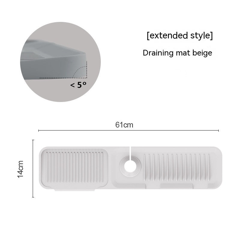 Silicone Faucet Pad Kitchen Gadgets Bathroom Mat Anti-splash Drain Pad Faucet Bottom Waterproof Thickening GND Products