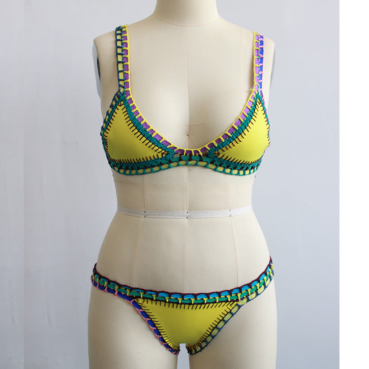 Hand-woven beach Bikini Saor Style